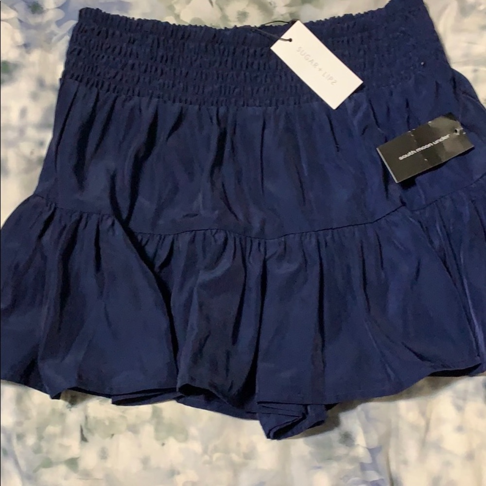 South Moon Under Navy shorts (skirt look)